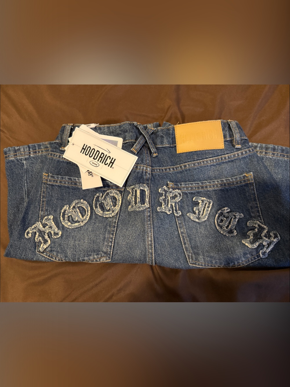 Hoodrich women’s size 26 Blue Embroidered Denim Jeans